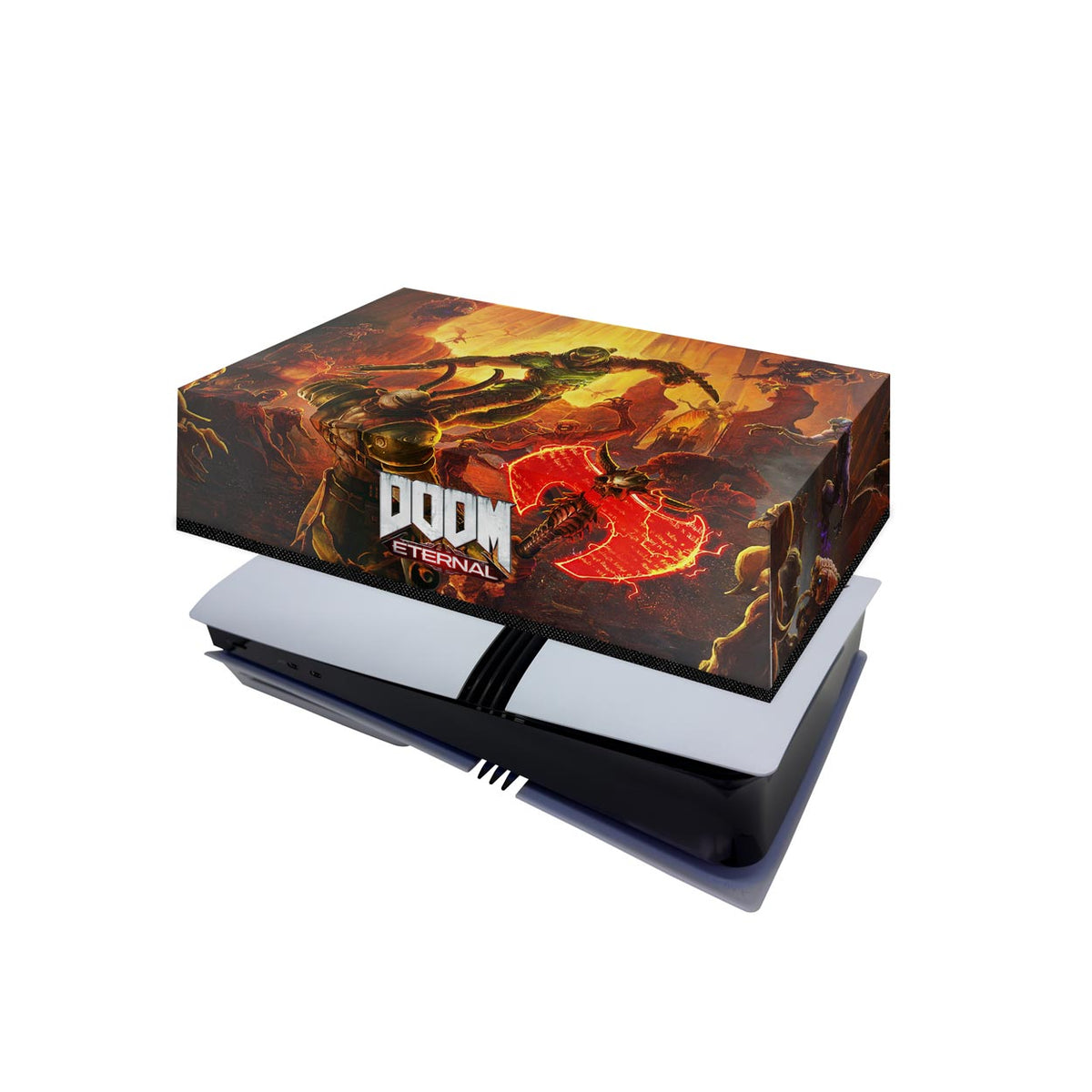 PS5 Pro Capa Anti Poeira Horizontal - Doom Eternal