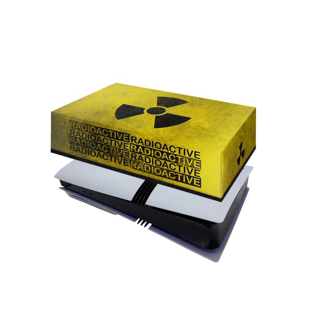 Capa Anti Poeira PS5 Pro Horizontal - Radioativo - Pop Arte Skins