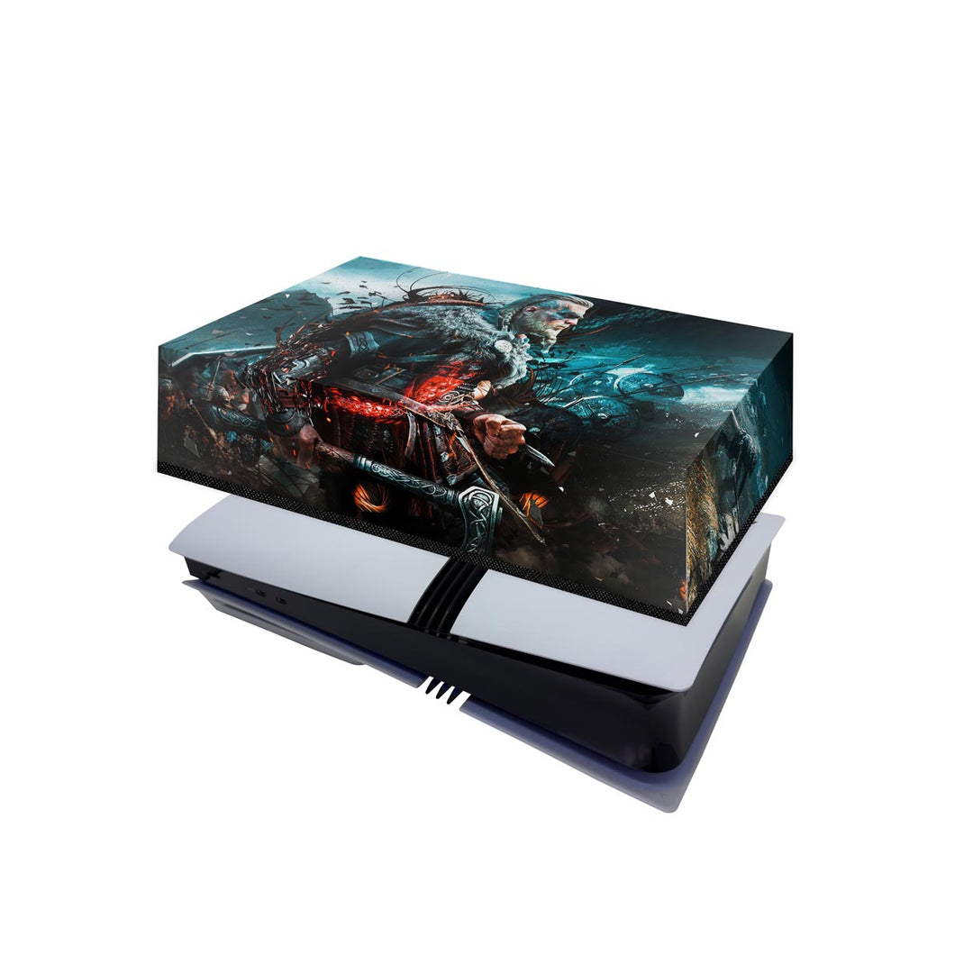 Capa Anti Poeira PS5 Pro Horizontal - Assassin's Creed Valhalla - Pop Arte Skins