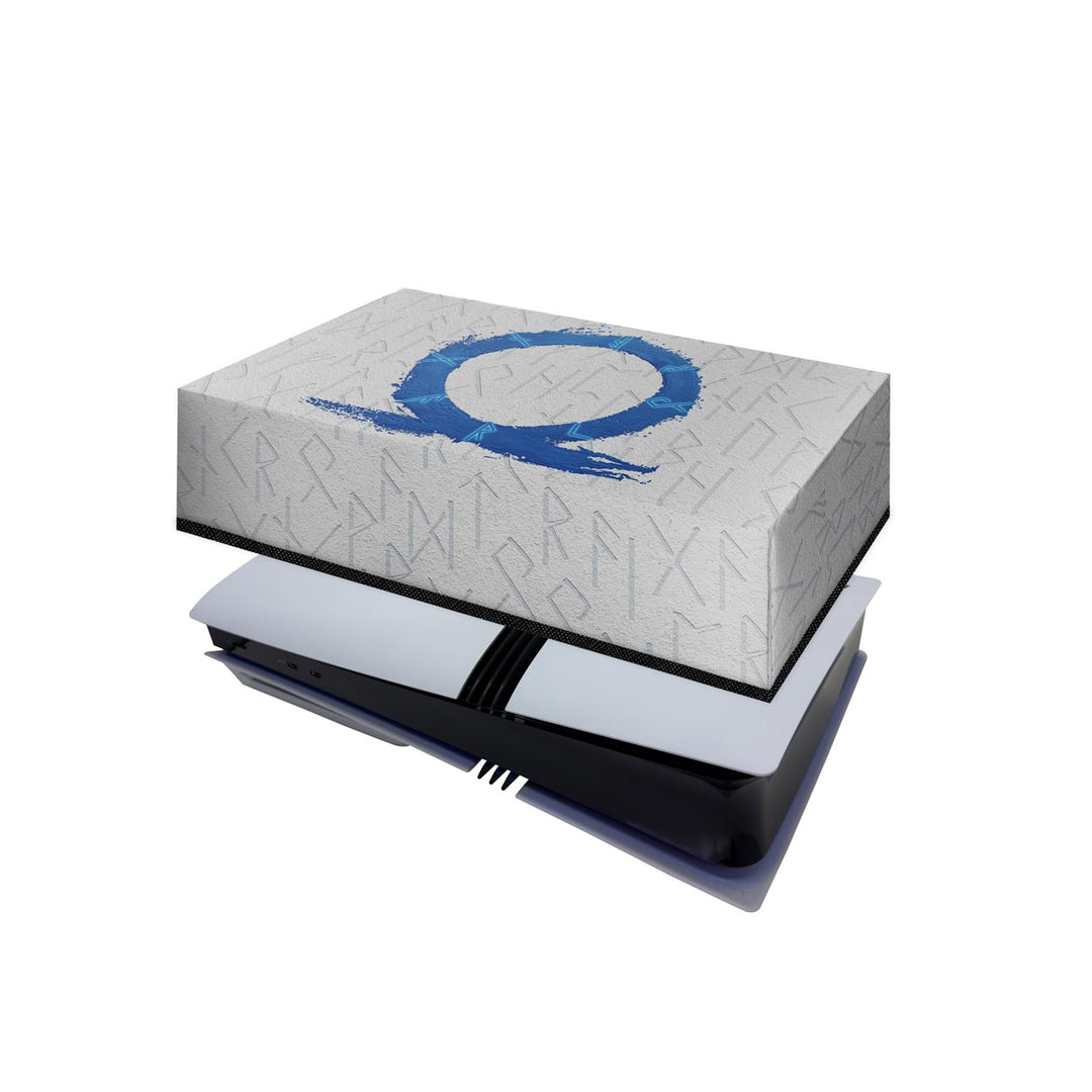 Capa Anti Poeira PS5 Pro Horizontal - God Of War Ragnarok - Pop Arte Skins