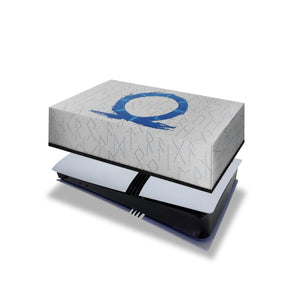 Capa Anti Poeira PS5 Pro Horizontal - God Of War Ragnarok - Pop Arte Skins - foto 4