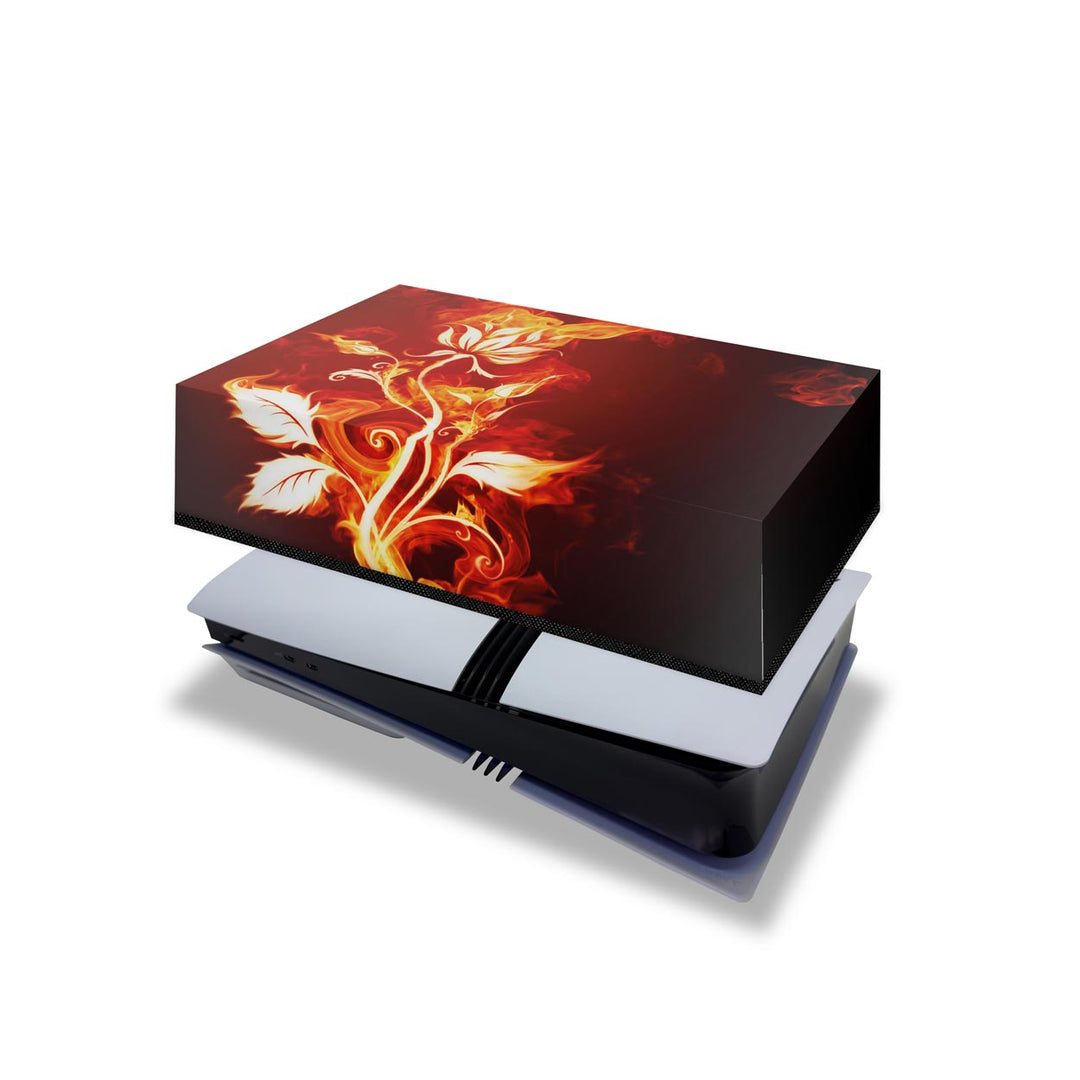 Capa Anti Poeira PS5 Pro Horizontal - Fire Flower - Pop Arte Skins