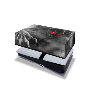 Capa Anti Poeira PS5 Pro Horizontal - Caveira Skull - Pop Arte Skins
