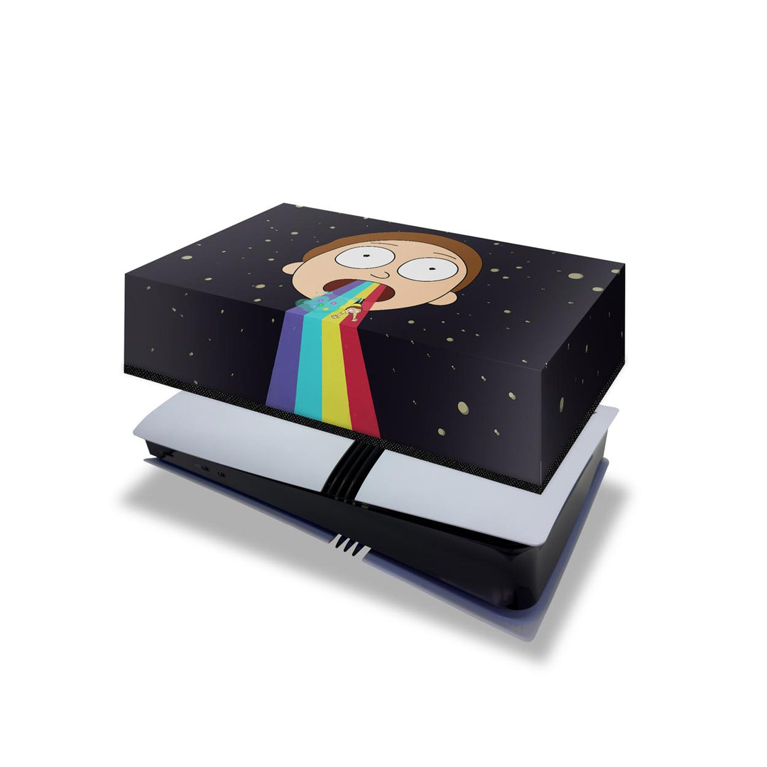 Capa Anti Poeira PS5 Pro Horizontal - Morty Rick And Morty - Pop Arte Skins - foto 4