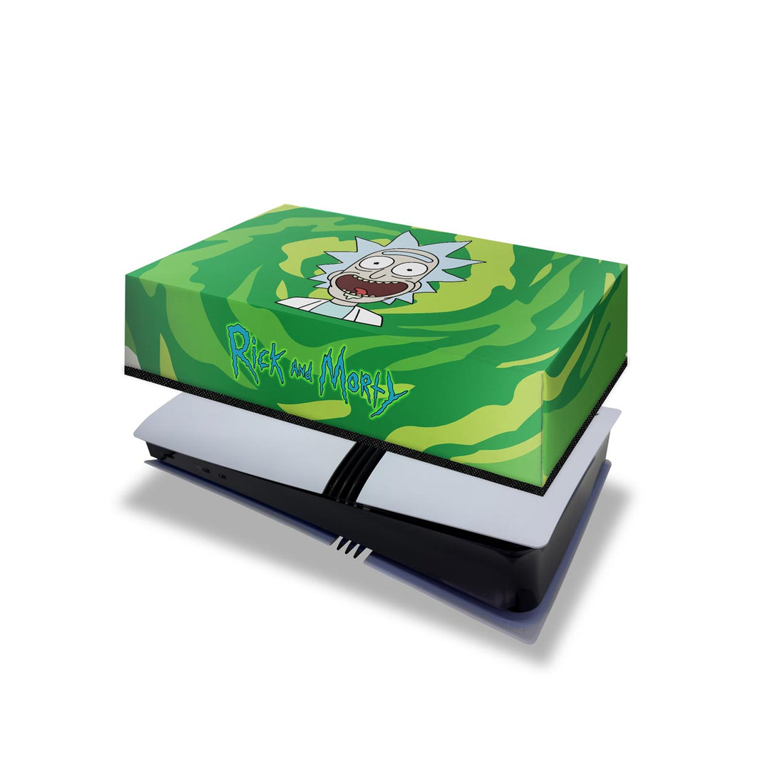 Capa Anti Poeira PS5 Pro Horizontal - Rick And Morty - Pop Arte Skins - foto 4