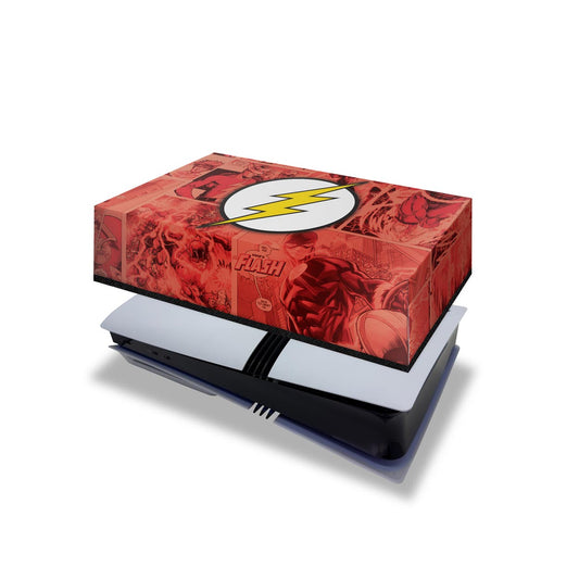 Capa Anti Poeira PS5 Pro Horizontal - The Flash Comics