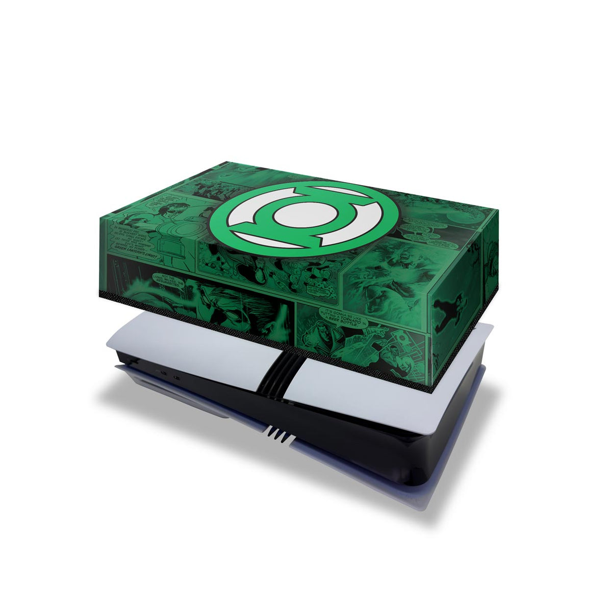 Capa Anti Poeira PS5 Pro Horizontal - Lanterna Verde Comics
