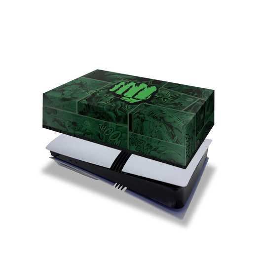 PS5 Pro Capa Anti Poeira Horizontal - Hulk Comics