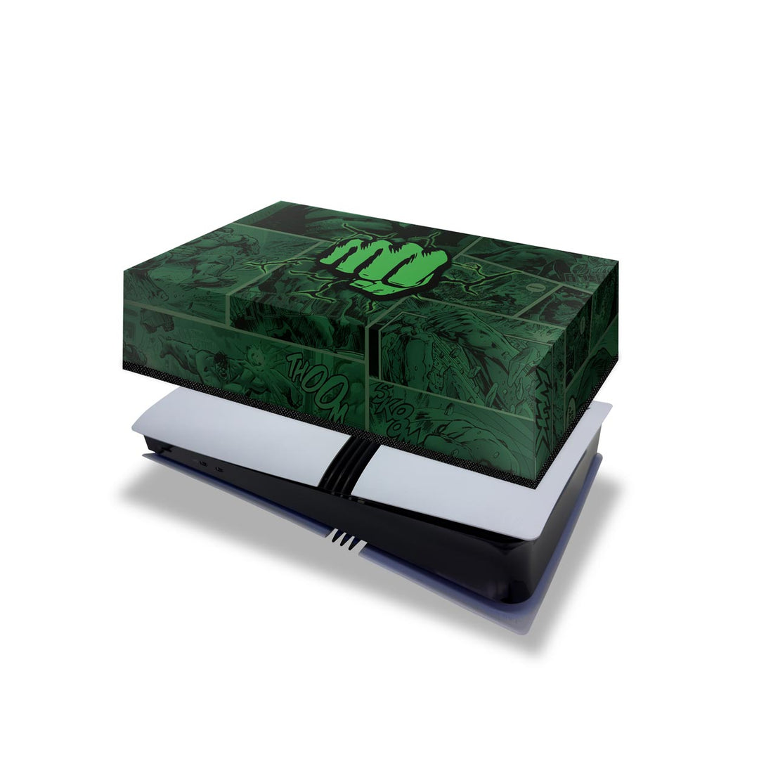Capa Anti Poeira PS5 Pro Horizontal - Hulk Comics - Pop Arte Skins - foto 4