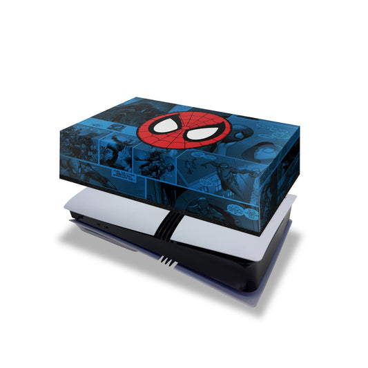 PS5 Pro Capa Anti Poeira Horizontal - Homem-Aranha Spider-Man Comics