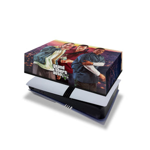 Capa Anti Poeira PS5 Pro Horizontal - GTA V - Pop Arte Skins