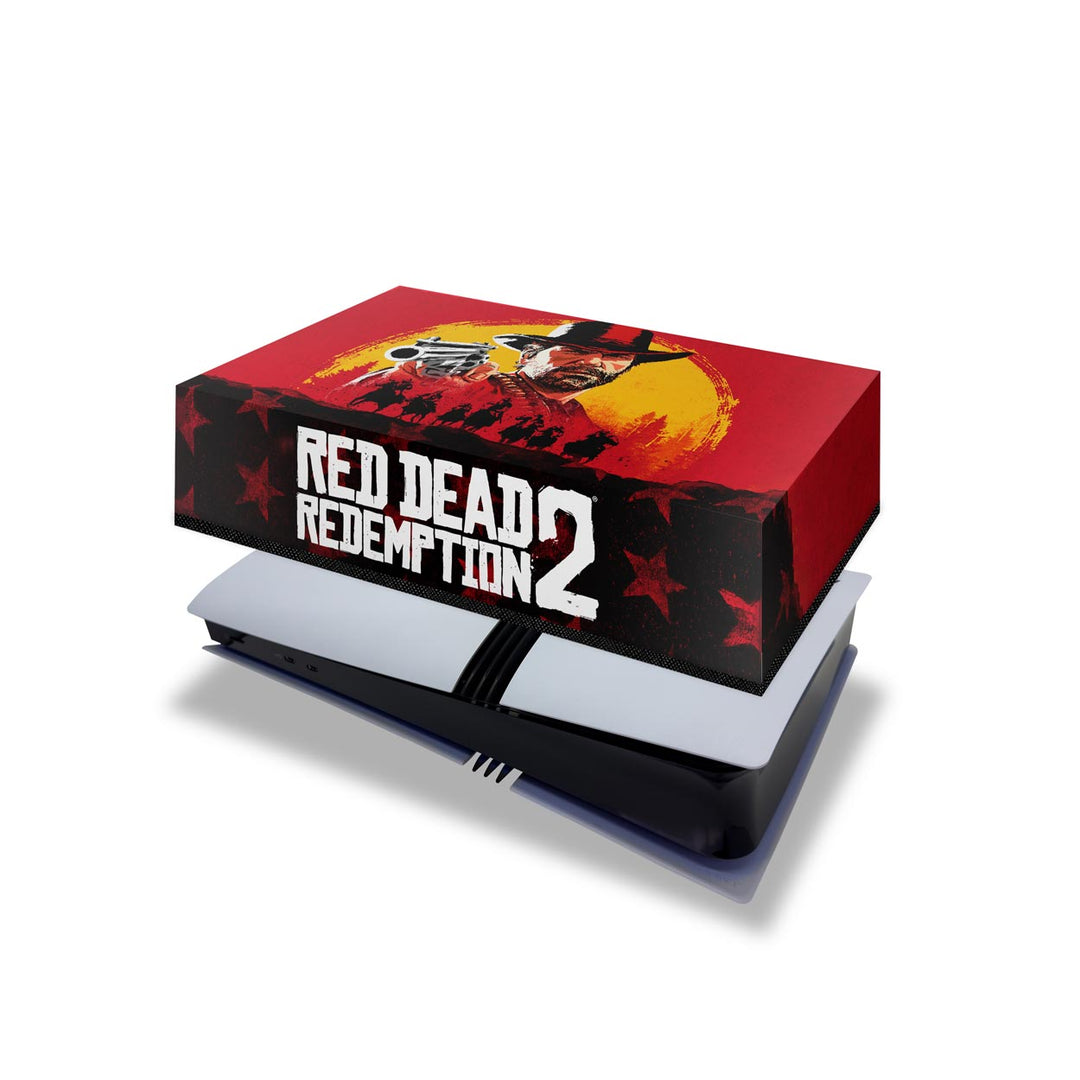 Capa Anti Poeira PS5 Pro Horizontal - Red Dead Redemption 2 - Pop Arte Skins - foto 4