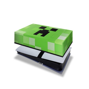 Capa Anti Poeira PS5 Pro Horizontal - Creeper Minecraft - Pop Arte Skins - foto 4