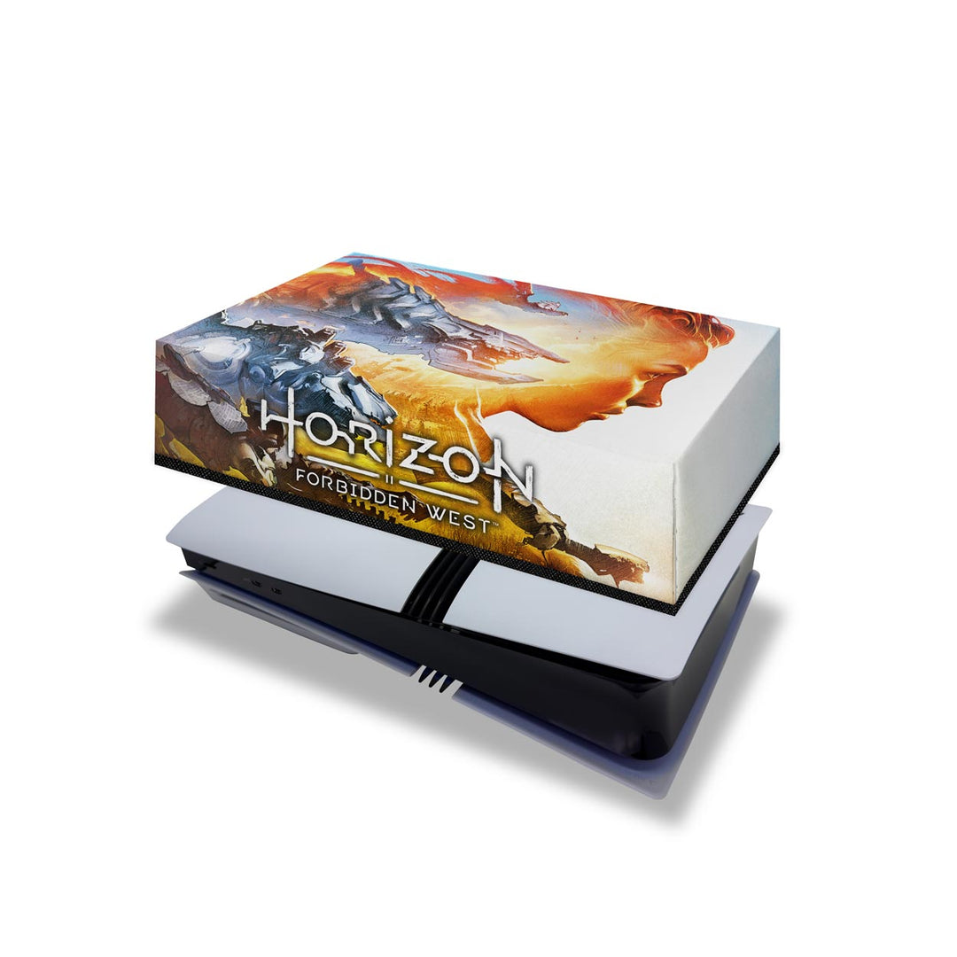 Capa Anti Poeira PS5 Pro Horizontal - Horizon Forbidden West - Pop Arte Skins