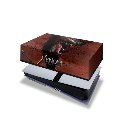 PS5 Pro Capa Anti Poeira Horizontal - Venom Tempo de Carnificina