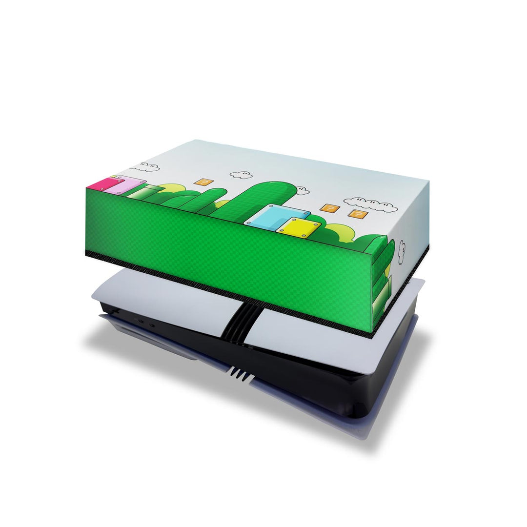Capa Anti Poeira PS5 Pro Horizontal - Super Mario Bros - Pop Arte Skins