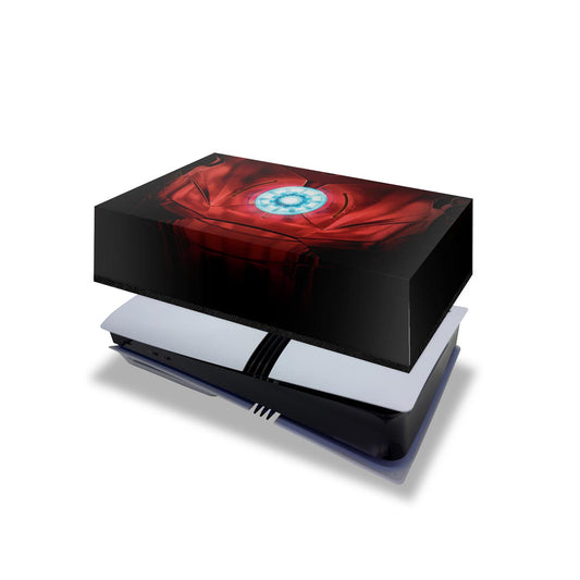 PS5 Pro Capa Anti Poeira Horizontal - Iron Man Homem De Ferro