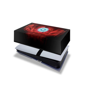 Capa Anti Poeira PS5 Pro Horizontal - Iron Man Homem De Ferro - Pop Arte Skins