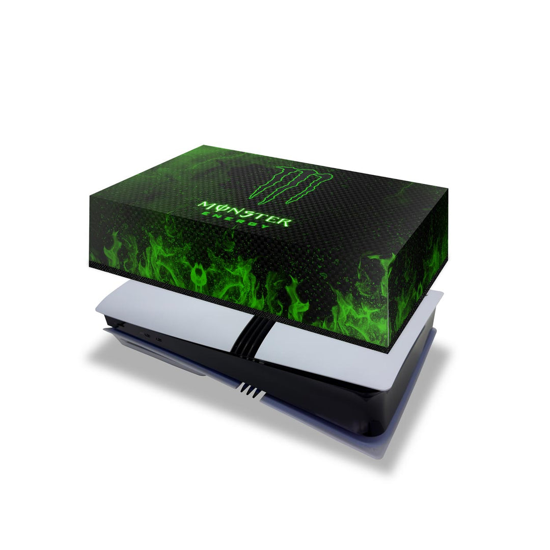 Capa Anti Poeira PS5 Pro Horizontal - Monster Energy Drink - Pop Arte Skins