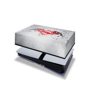 Capa Anti Poeira PS5 Pro Horizontal - Batman Vs Superman Logo - Pop Arte Skins