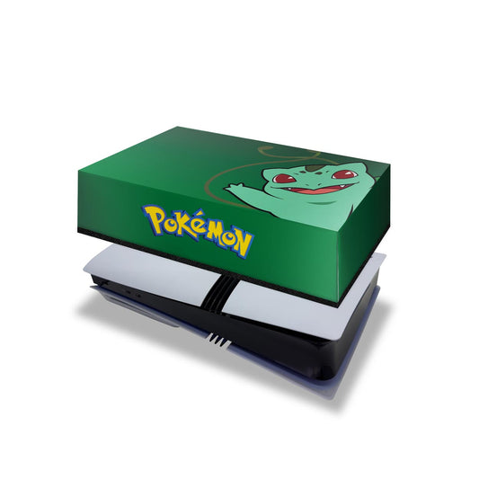 PS5 Pro Capa Anti Poeira Horizontal - Pokemon Bulbasaur