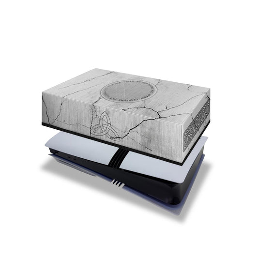PS5 Pro Capa Anti Poeira Horizontal - Mjolnir Thor Amor e Trovão