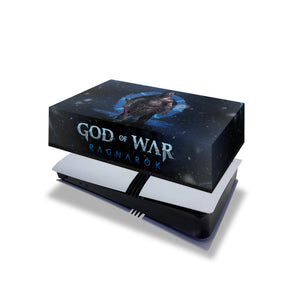 Capa Anti Poeira PS5 Pro Horizontal - God of War Ragnarok B - Pop Arte Skins - foto 4