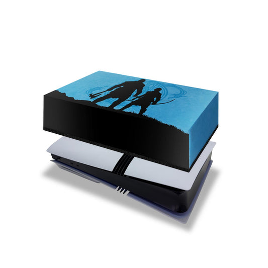 PS5 Pro Capa Anti Poeira Horizontal - God of War Ragnarok Edition