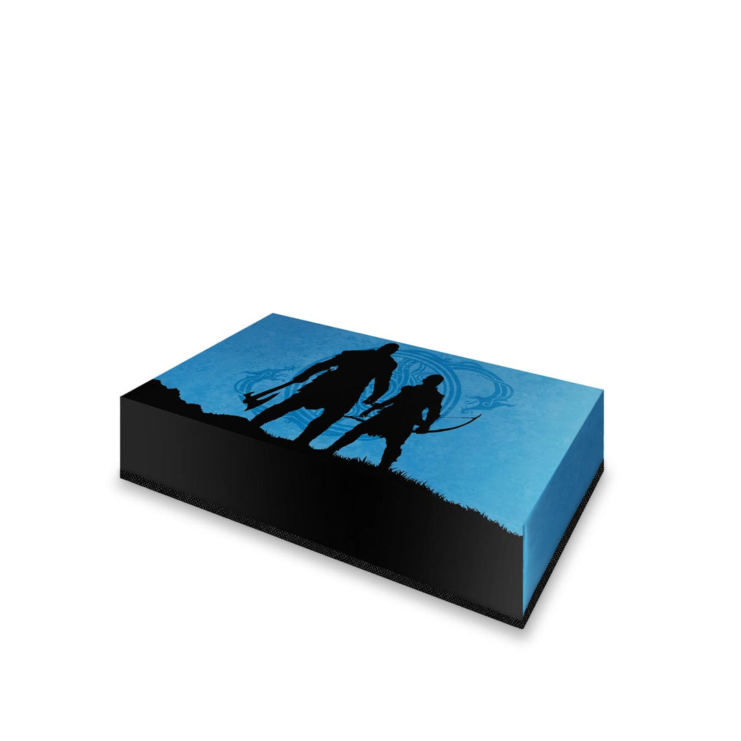 Capa Anti Poeira PS5 Pro Horizontal - God of War Ragnarok Edition - Pop Arte Skins - foto 2