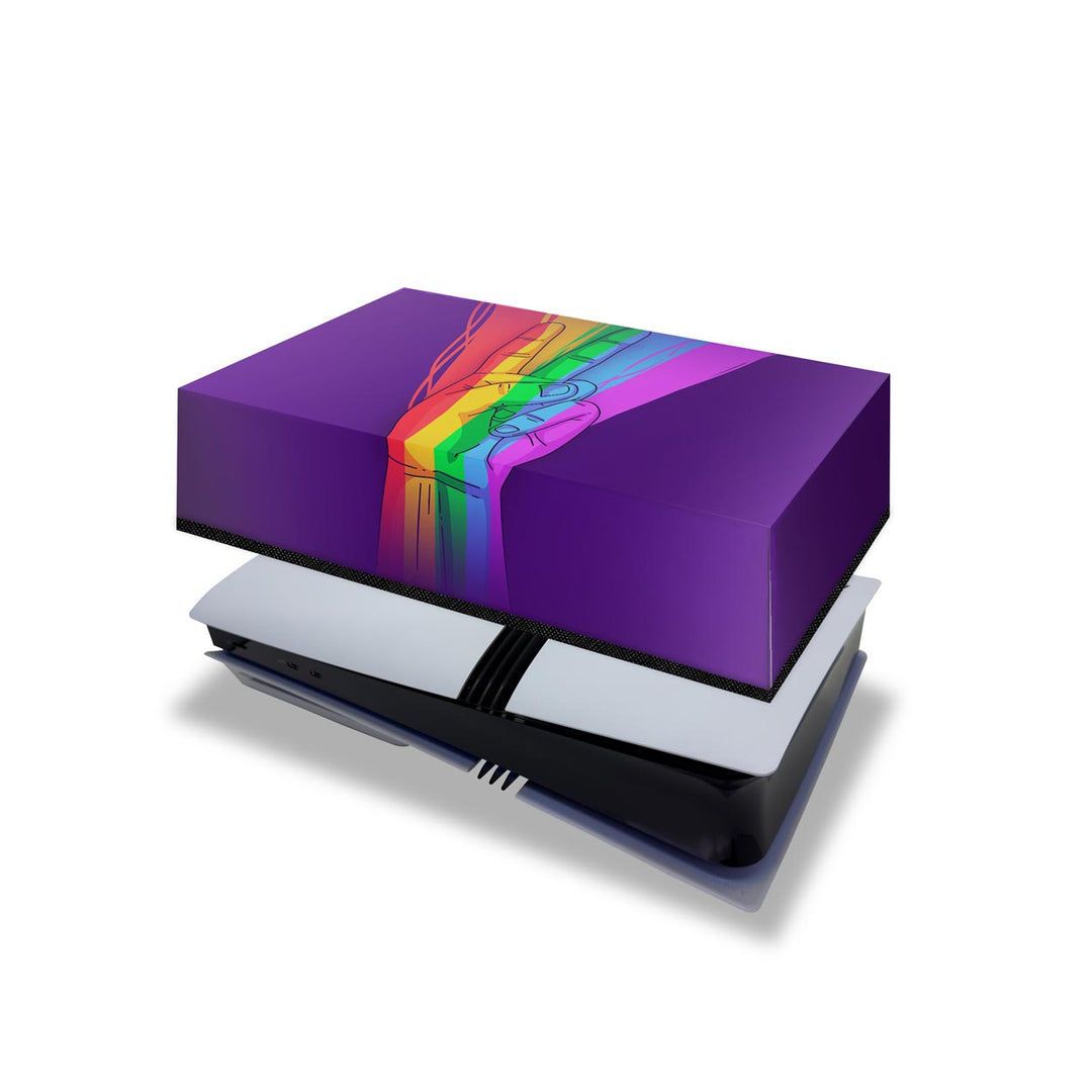Capa Anti Poeira PS5 Pro Horizontal - Rainbow Colors Colorido - Pop Arte Skins