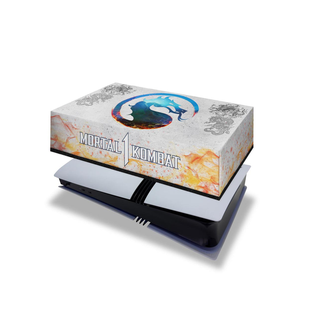 Capa Anti Poeira PS5 Pro Horizontal - Mortal Kombat 1 - Pop Arte Skins - foto 4