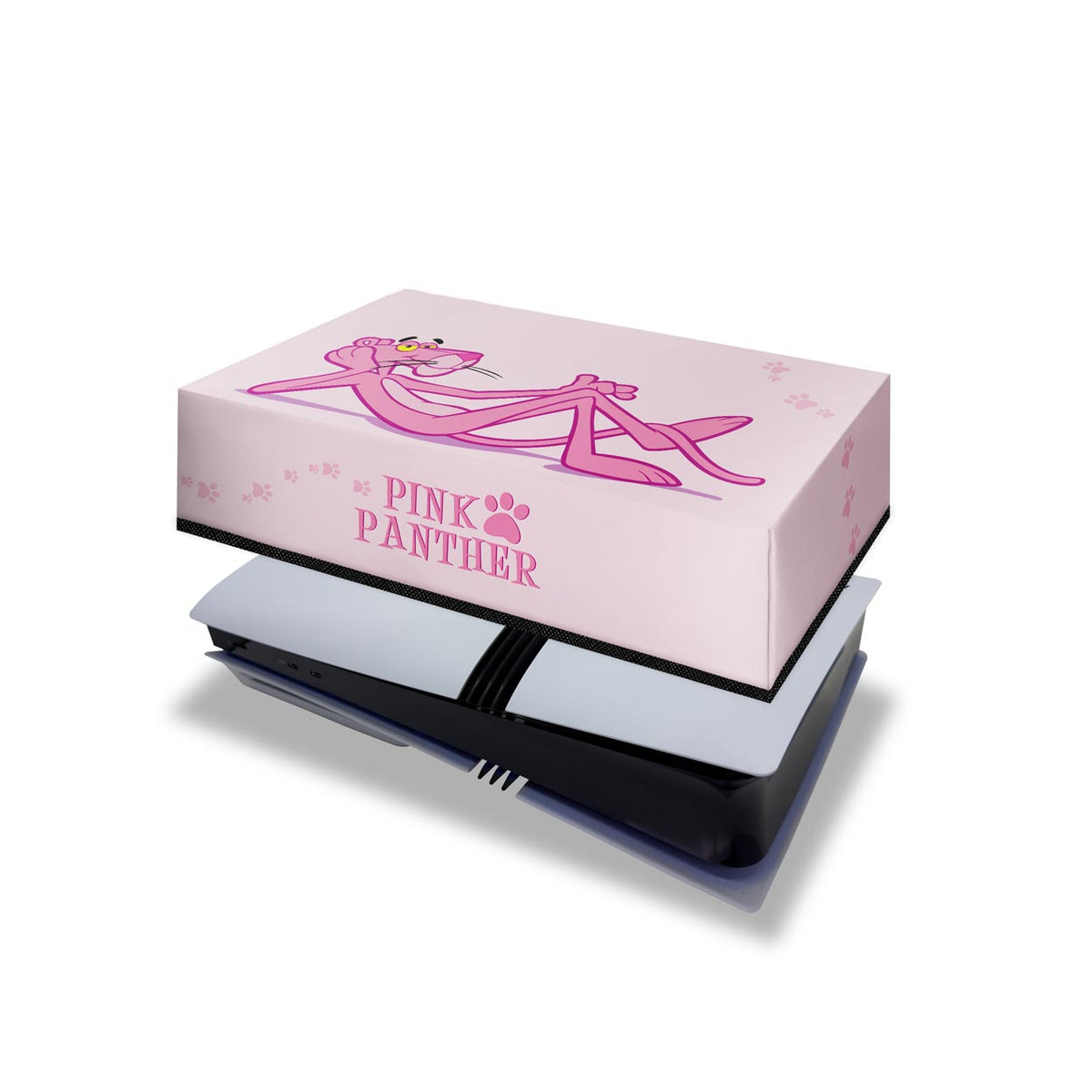 Capa Anti Poeira PS5 Pro Horizontal - Pantera Cor de Rosa