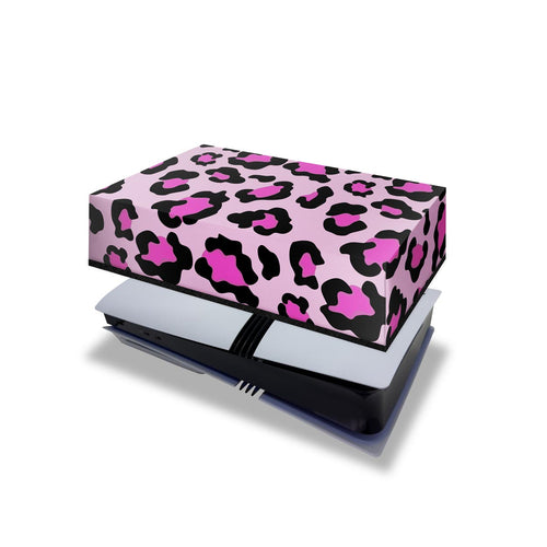 Capa Anti Poeira PS5 Pro Horizontal - Onça Rosa