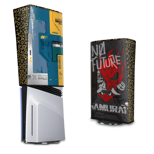 Capa Anti Poeira PS5 Pro Vertical - Cyberpunk 2077 Bundle
