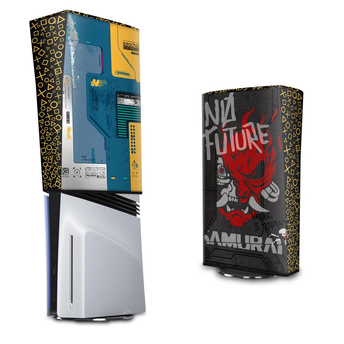 Capa Anti Poeira PS5 Pro Vertical - Cyberpunk 2077 Bundle