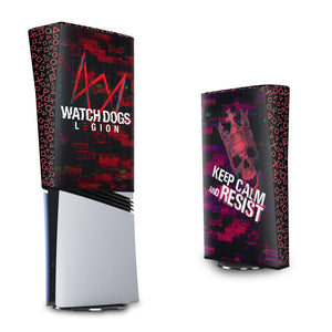 Capa Anti Poeira PS5 Pro Vertical - Watch Dogs Legion - Pop Arte Skins - foto 3