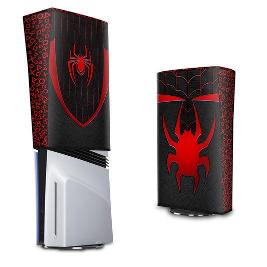 PS5 Pro Capa Anti Poeira Vertical - Spider-Man: Miles Morales