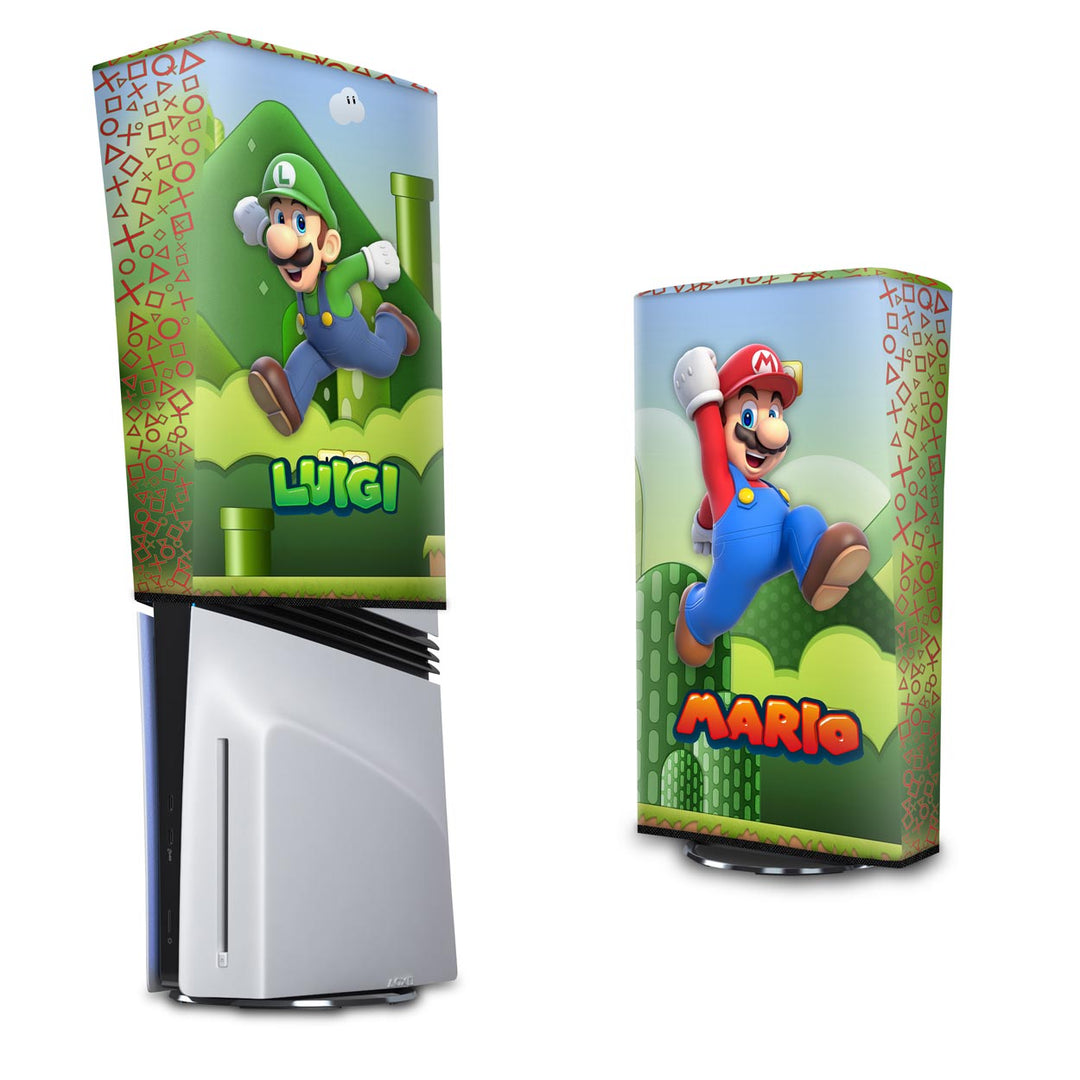 Capa Anti Poeira PS5 Pro Vertical - Super Mario - Pop Arte Skins