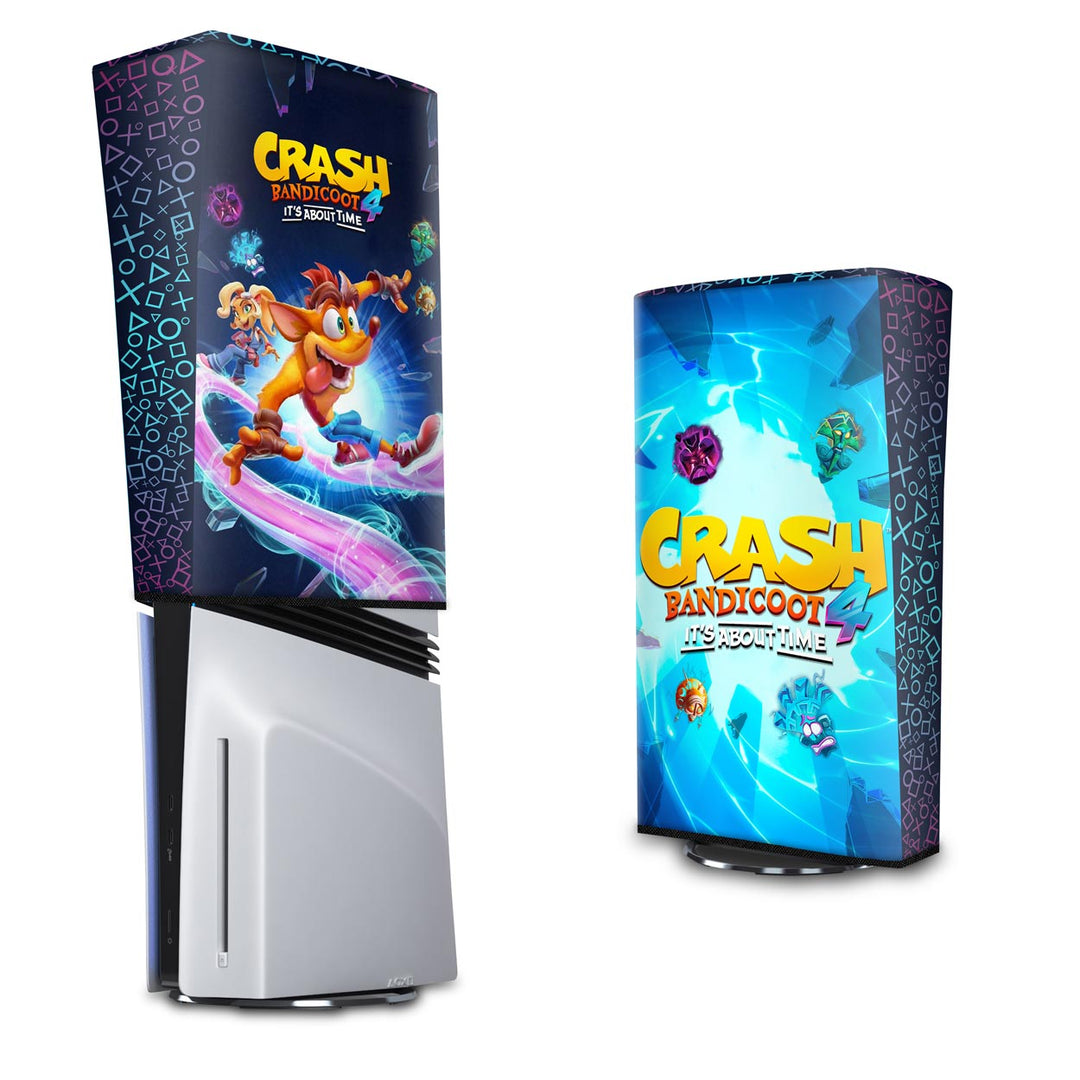 Capa Anti Poeira PS5 Pro Vertical - Crash Bandicoot 4 - Pop Arte Skins