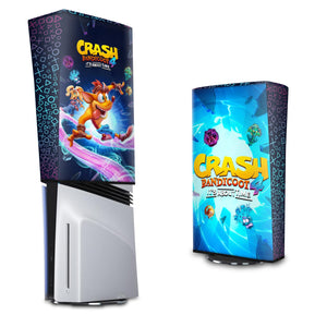 Capa Anti Poeira PS5 Pro Vertical - Crash Bandicoot 4 - Pop Arte Skins