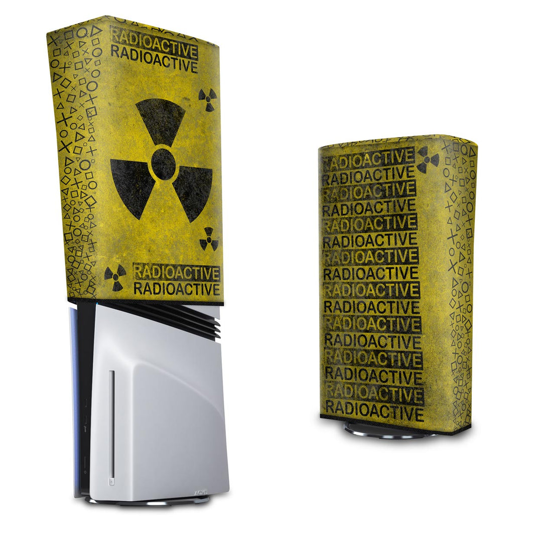 Capa Anti Poeira PS5 Pro Vertical - Radioativo - Pop Arte Skins