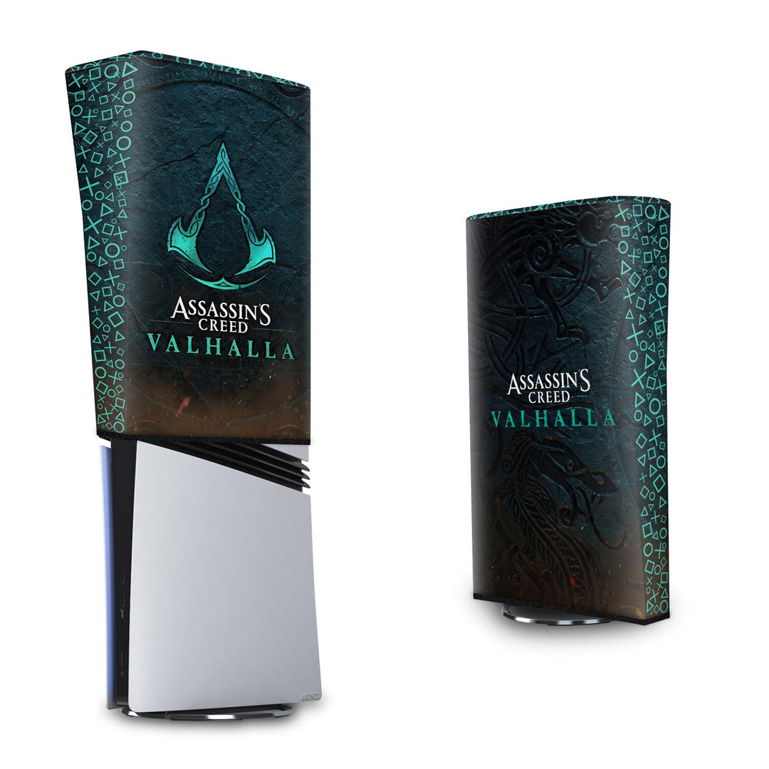 Capa Anti Poeira PS5 Pro Vertical - Assassin's Creed Valhalla - Pop Arte Skins - foto 3