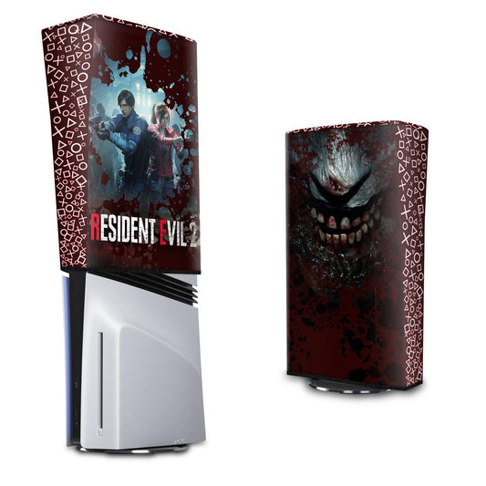 PS5 Pro Capa Anti Poeira Vertical - Resident Evil 2 Remake