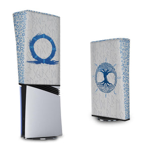 Capa Anti Poeira PS5 Pro Vertical - God Of War Ragnarok - Pop Arte Skins - foto 3