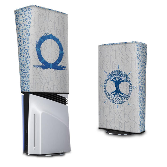 PS5 Pro Capa Anti Poeira Vertical - God Of War Ragnarok