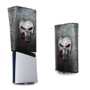 Capa Anti Poeira PS5 Pro Vertical - The Punisher Justiceiro - Pop Arte Skins - foto 3
