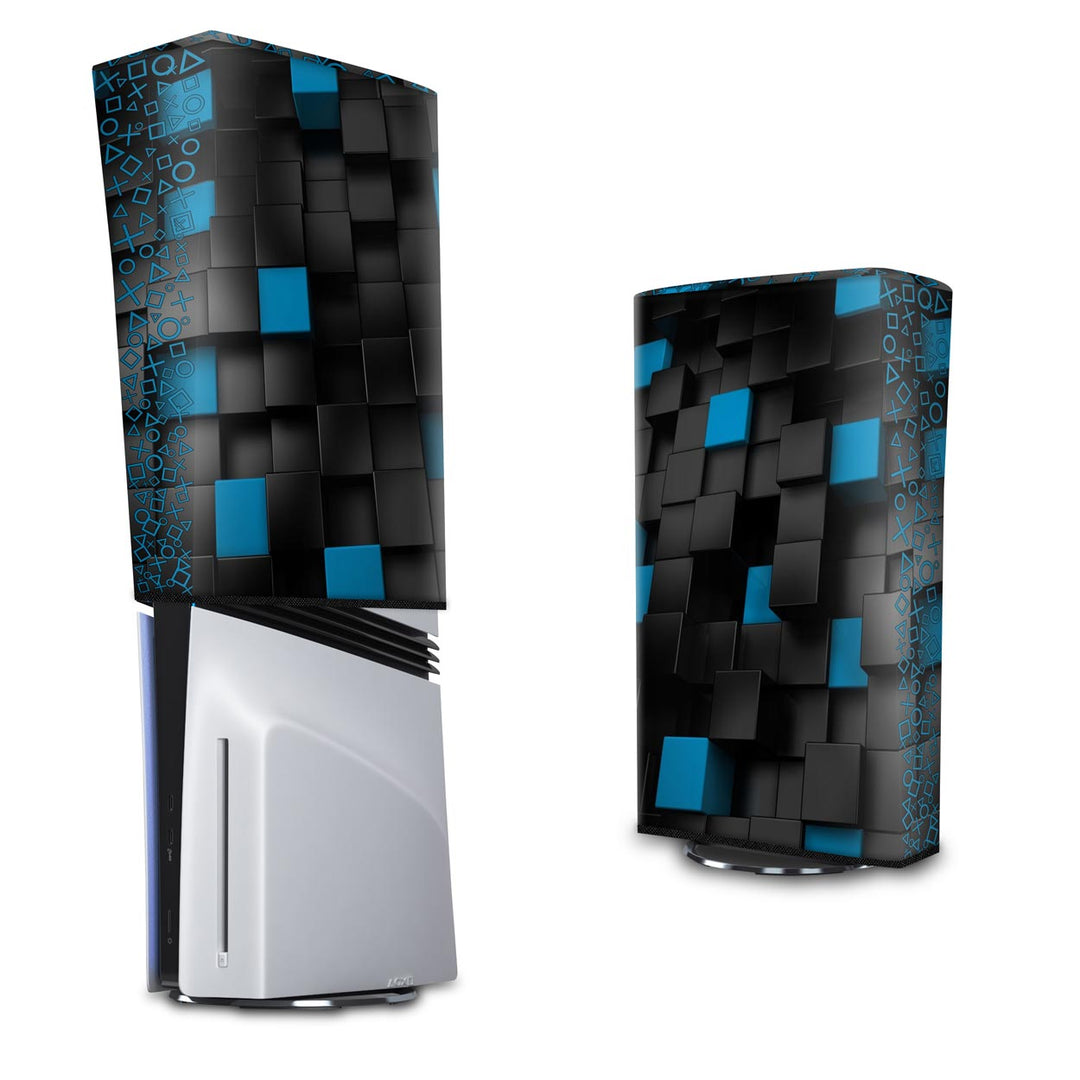 Capa Anti Poeira PS5 Pro Vertical - Cubos - Pop Arte Skins