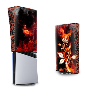 Capa Anti Poeira PS5 Pro Vertical - Fire Flower - Pop Arte Skins - foto 3
