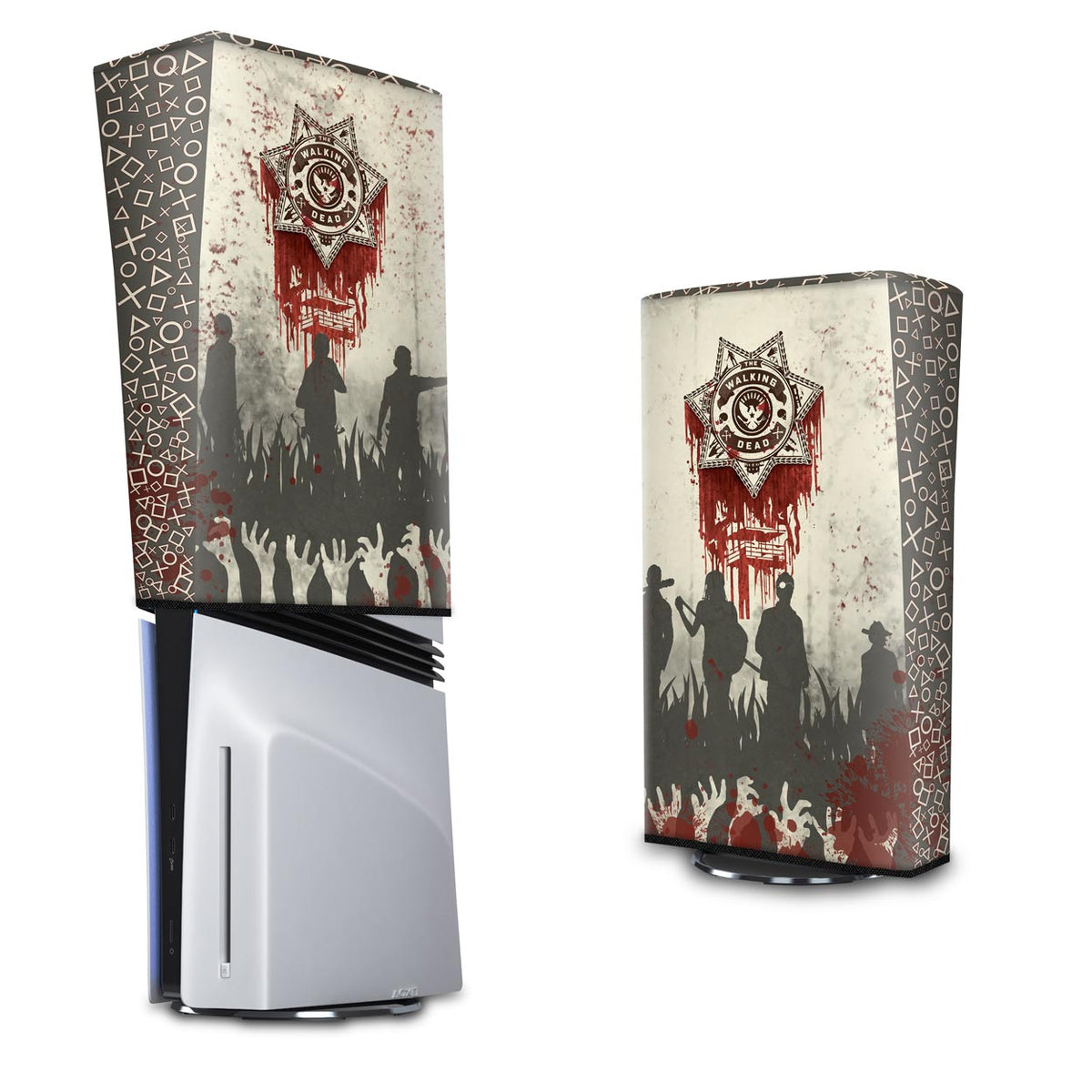 Capa Anti Poeira PS5 Pro Vertical - The Walking Dead