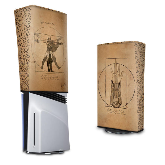 PS5 Pro Capa Anti Poeira Vertical - Assassin’S Creed Vitruviano